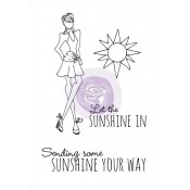 Mixed Media Doll Cling Stamp - Sunshine